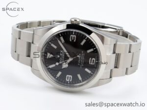 Rolex Explorer I 214270 39mm Clean 1:1 Best Edition Black Dial on SS Bracelet VR3132 - Image 5