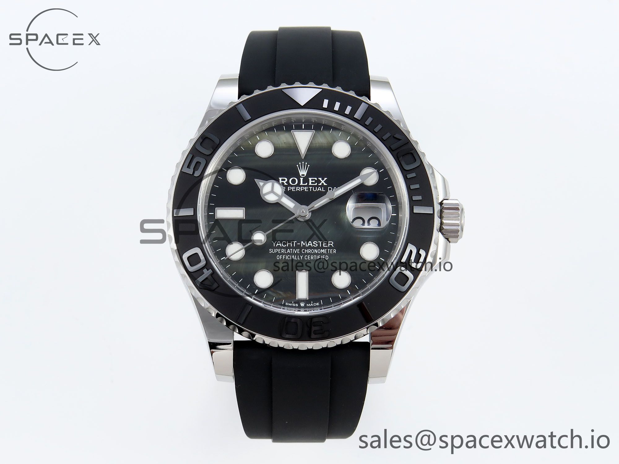 IMG_0311.jpg Rolex Yacht-Master 42mm 226659 Clean 1:1 Best Edition Falcon’s Eye Dial on Black Rubber Strap VR3235 - Image 1