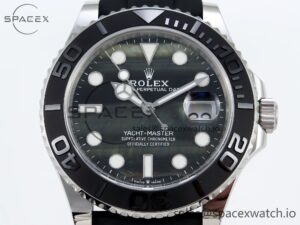 Rolex Yacht-Master 42mm 226659 Clean 1:1 Best Edition Falcon’s Eye Dial on Black Rubber Strap VR3235 - Image 2