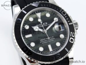 Rolex Yacht-Master 42mm 226659 Clean 1:1 Best Edition Falcon’s Eye Dial on Black Rubber Strap VR3235 - Image 3