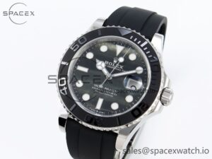 Rolex Yacht-Master 42mm 226659 Clean 1:1 Best Edition Falcon’s Eye Dial on Black Rubber Strap VR3235 - Image 4