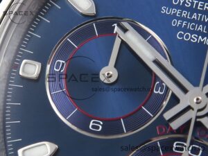 Rolex Daytona 116509 Clean 1:1 Best Edition Blue Stick Dial on SS Bracelet SA4130 V2 - Image 13