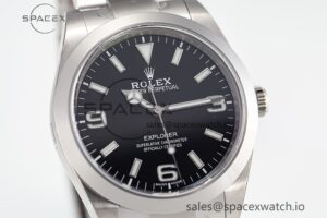 Explorer I 214270 39mm Clean 1:1 Best Edition Black Dial on SS Bracelet VR3132 - Image 2