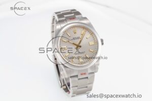Oyster Perpetual 41mm 124300 GMF 1:1 Best Edition 904L Steel Silver Dial on SS Bracelet VR3230 V2 - Image 5