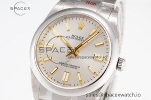 Oyster Perpetual 41mm 124300 GMF 1:1 Best Edition 904L Steel Silver Dial on SS Bracelet VR3230 V2 - Image 3