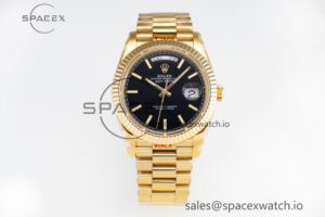 Day-Date II 228238 YG GMF 1:1 Best Edition Black Dial on YG Bracelet A3255