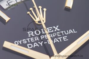Day-Date II 228238 YG GMF 1:1 Best Edition Black Dial on YG Bracelet A3255 - Image 9