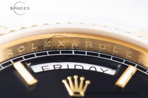 Day-Date II 228238 YG GMF 1:1 Best Edition Black Dial on YG Bracelet A3255 - Image 7