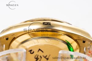 Day-Date II 228238 YG GMF 1:1 Best Edition Black Dial on YG Bracelet A3255 - Image 13
