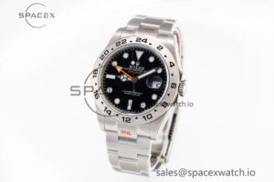 Explorer II 42mm 216570 Black 904L SS GMF 1:1 Best Edition Black Dial on Bracelet A3285 (Correct Hand Stack) - Image 4
