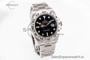 Explorer II 42mm 216570 Black 904L SS GMF 1:1 Best Edition Black Dial on Bracelet A3285 (Correct Hand Stack) - Image 5