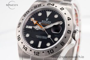 Explorer II 42mm 216570 Black 904L SS GMF 1:1 Best Edition Black Dial on Bracelet A3285 (Correct Hand Stack) - Image 3