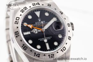 Explorer II 42mm 216570 Black 904L SS GMF 1:1 Best Edition Black Dial on Bracelet A3285 (Correct Hand Stack) - Image 2