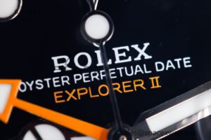 Explorer II 42mm 216570 Black 904L SS GMF 1:1 Best Edition Black Dial on Bracelet A3285 (Correct Hand Stack) - Image 8