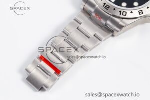 Explorer II 42mm 216570 Black 904L SS GMF 1:1 Best Edition Black Dial on Bracelet A3285 (Correct Hand Stack) - Image 24