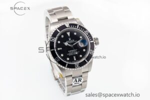 Submariner 16610 LN Black Bezel 904L Steel Rehaut SS ARF 1:1 Best Edition on SS Bracelet SH3135 - Image 5