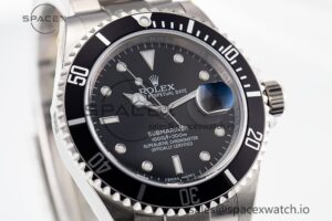 Submariner 16610 LN Black Bezel 904L Steel Rehaut SS ARF 1:1 Best Edition on SS Bracelet SH3135 - Image 3