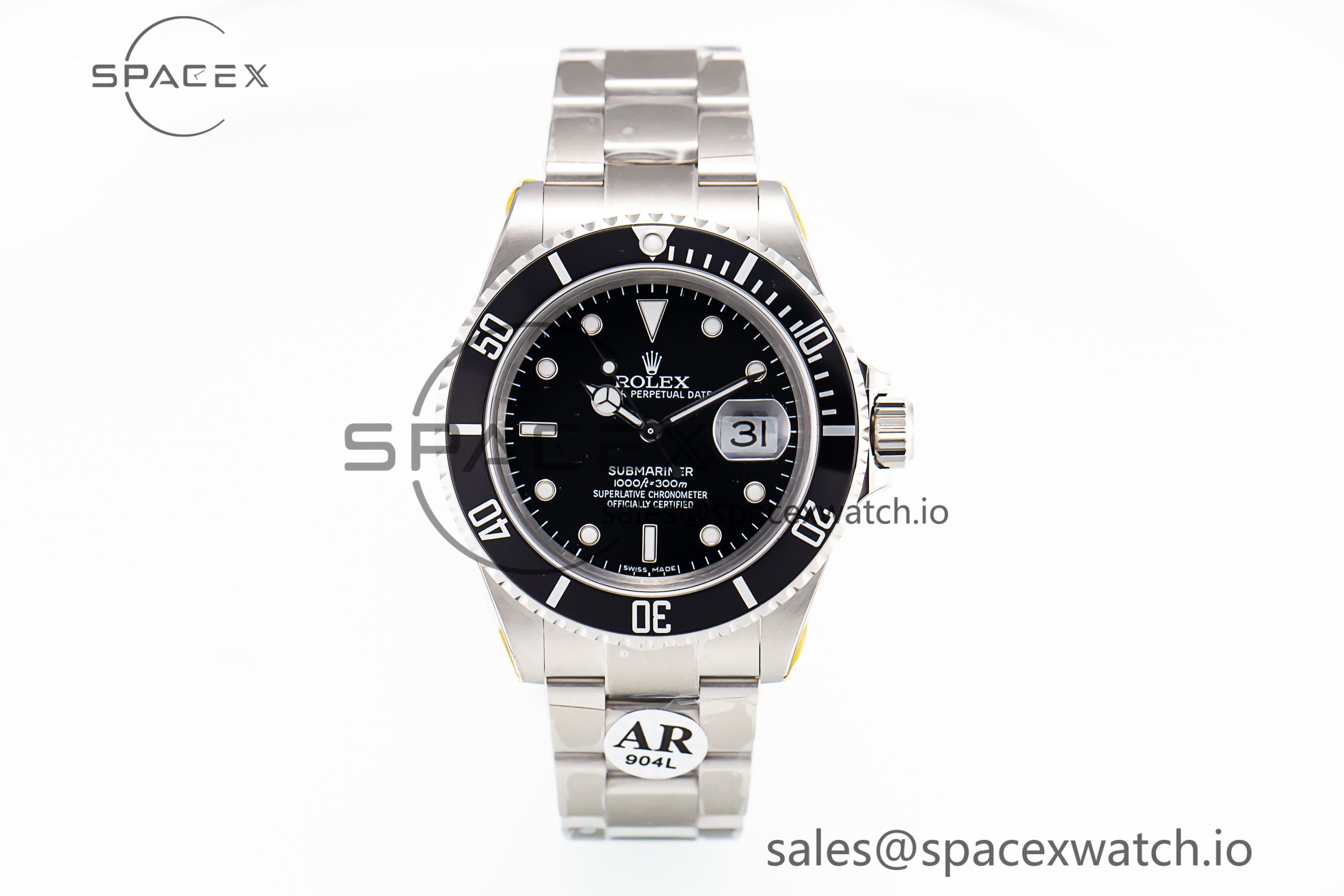 MG_2251-scaled-1.jpg Submariner 16610 LN No Rehaut Engraving 904L Steel ARF 1:1 Best Edition on SS Bracelet SH3135 V2 - Image 1