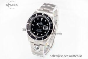 Submariner 16610 LN No Rehaut Engraving 904L Steel ARF 1:1 Best Edition on SS Bracelet SH3135 V2 - Image 4