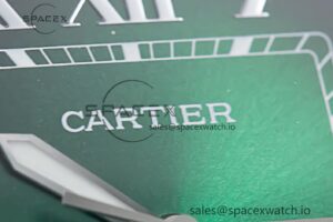 Santos de Cartier 40mm SS 2018 BVF 1:1 Best Edition Green Dial on SS SmartLinks Bracelet MIYOTA 9015 V2 - Image 6