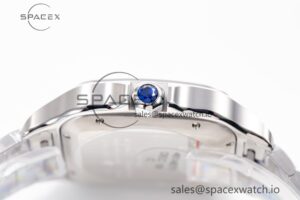 Santos de Cartier 40mm SS 2018 BVF 1:1 Best Edition Green Dial on SS SmartLinks Bracelet MIYOTA 9015 V2 - Image 11