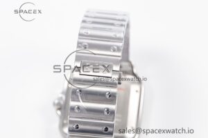 Santos de Cartier 40mm SS 2018 BVF 1:1 Best Edition Green Dial on SS SmartLinks Bracelet MIYOTA 9015 V2 - Image 12