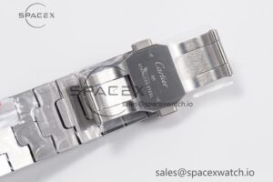 Santos de Cartier 40mm SS 2018 BVF 1:1 Best Edition Green Dial on SS SmartLinks Bracelet MIYOTA 9015 V2 - Image 25