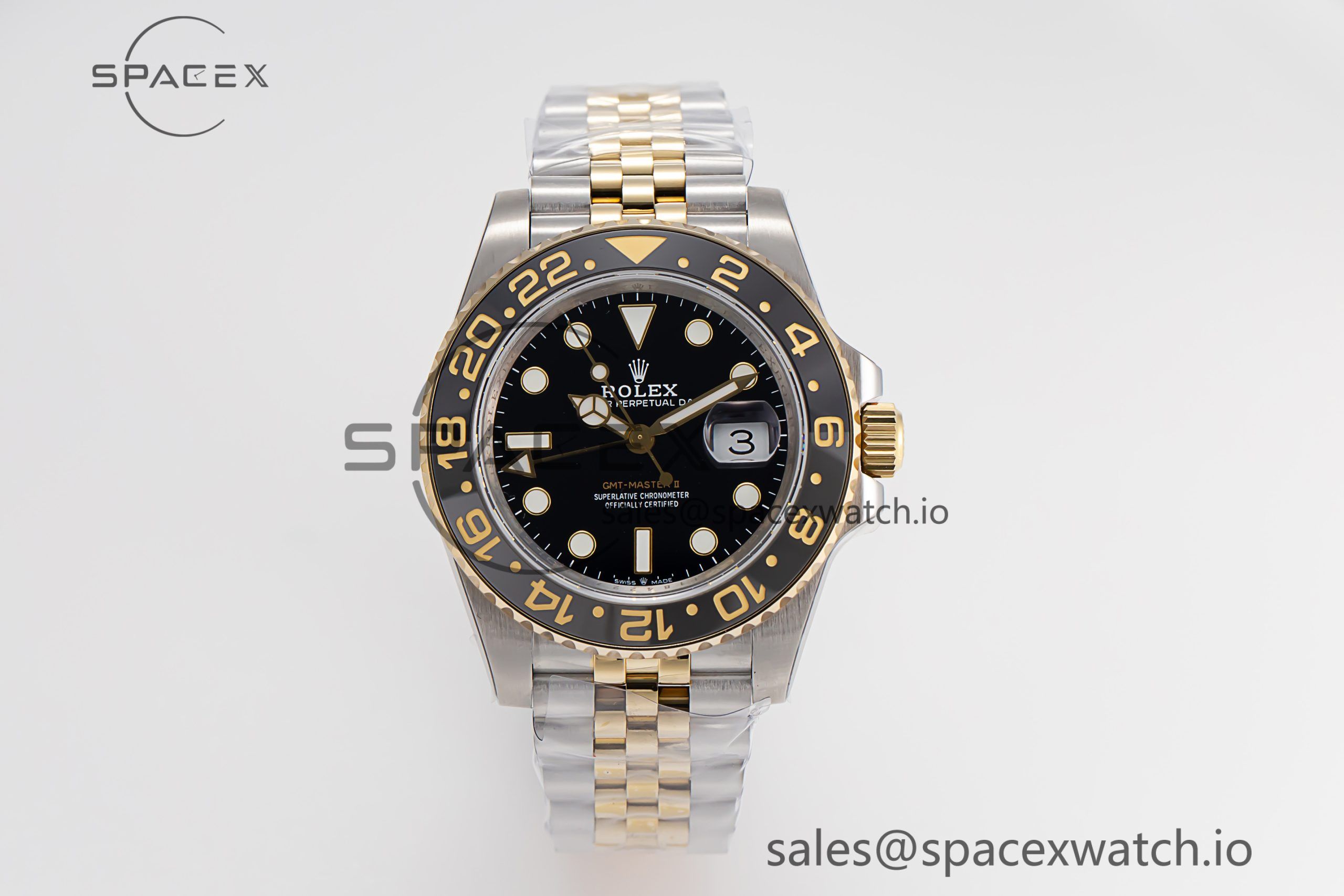 MG_2880-scaled-1.jpg GMT Master II 126713 904L SS GMF 1:1 Best Edition Black Dial on Jubilee Bracelet VR3285 CHS - Image 1
