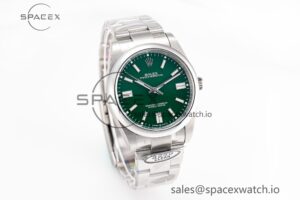 Oyster Perpetual 124300 41mm Clean 1:1 Best Edition 904L Steel Green Dial VR3230 - Image 5