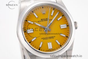 Oyster Perpetual 124300 41mm Clean 1:1 Best Edition 904L Steel Yellow Dial VR3230 - Image 2