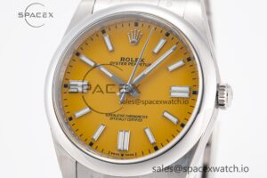 Oyster Perpetual 124300 41mm Clean 1:1 Best Edition 904L Steel Yellow Dial VR3230 - Image 3