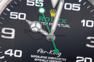 Air-King 126900 Clean 1:1 Best Edition 904L Steel Black Dial on SS Bracelet VR3230 - Image 8