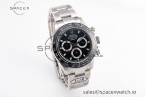 Daytona 116500 Clean 1:1 Best Edition 904L SS Case and Bracelet Black Dial SA4130 V2 - Image 3