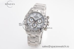 Daytona 116520 Clean 1:1 Best Edition 904L SS Case and Bracelet White Dial SA4130 V2 - Image 2