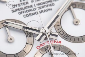 Daytona 116520 Clean 1:1 Best Edition 904L SS Case and Bracelet White Dial SA4130 V2 - Image 9