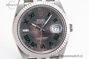 DateJust 41 126334 904L SS Clean Factory Best Edition Wimbledon Dial on Jubilee Bracelet VR3235 - Image 4