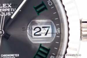 DateJust 41 126334 904L SS Clean Factory Best Edition Wimbledon Dial on Jubilee Bracelet VR3235 - Image 9
