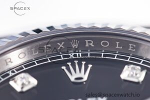 Datejust 126334 41mm Jubilee 904L SS/SS Black/Moissanite Clean VR3235 - Image 5