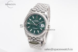 DateJust 41MM 126334 SS Clean Factory 1:1 Best Edition Green Fluted Dial on SS Jubilee Bracelet VR3235 - Image 2