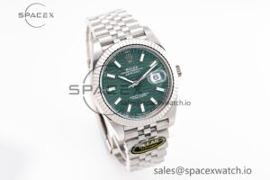 DateJust 41MM 126334 SS Clean Factory 1:1 Best Edition Green Fluted Dial on SS Jubilee Bracelet VR3235 - Image 3
