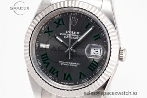 DateJust 41 126334 904L SS Clean Factory Best Edition Wimbledon Dial on Oyster Bracelet VR3235 - Image 5