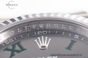 DateJust 41 126334 904L SS Clean Factory Best Edition Wimbledon Dial on Oyster Bracelet VR3235 - Image 6