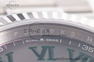DateJust 41 126334 904L SS Clean Factory Best Edition Wimbledon Dial on Oyster Bracelet VR3235 - Image 7