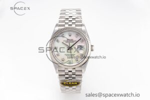 DateJust 36mm 126234 Clean 1:1 Best Edition 904L Steel MOP Diamond Dial on Jubilee Bracelet VR3235