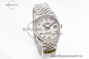 DateJust 36mm 126234 Clean 1:1 Best Edition 904L Steel MOP Diamond Dial on Jubilee Bracelet VR3235 - Image 3
