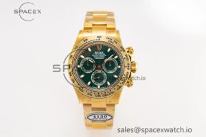 Daytona 116508 Clean Factory Best Edition 904L Steel Green Dial on YG Bracelet SA4130