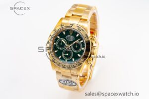 Daytona 116508 Clean Factory Best Edition 904L Steel Green Dial on YG Bracelet SA4130 - Image 2