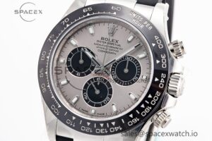 Daytona 116519 Clean Factory 1:1 Best Edition Grey Dial on Oysterflex Rubber Strap SA4130 - Image 5