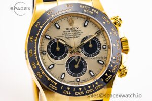 Daytona 116518 Clean Factory YG 1:1 Best Edition YG Dial on Oysterflex Rubber Strap SA4130 - Image 4