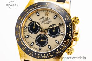 Daytona 116518 Clean Factory YG 1:1 Best Edition YG Dial on Oysterflex Rubber Strap SA4130 - Image 5